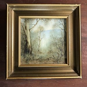 RARE!!! Museum Quality Australian Artist Micro Oil Painting